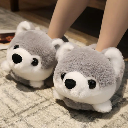 Pantuflas de algodón antideslizantes y acogedoras