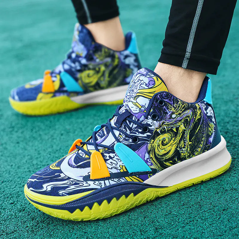 Zapatillas altas para estudiantes (suela de goma)