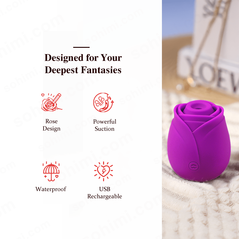 JASMINE|Clitoris Rose Suction Vibrator