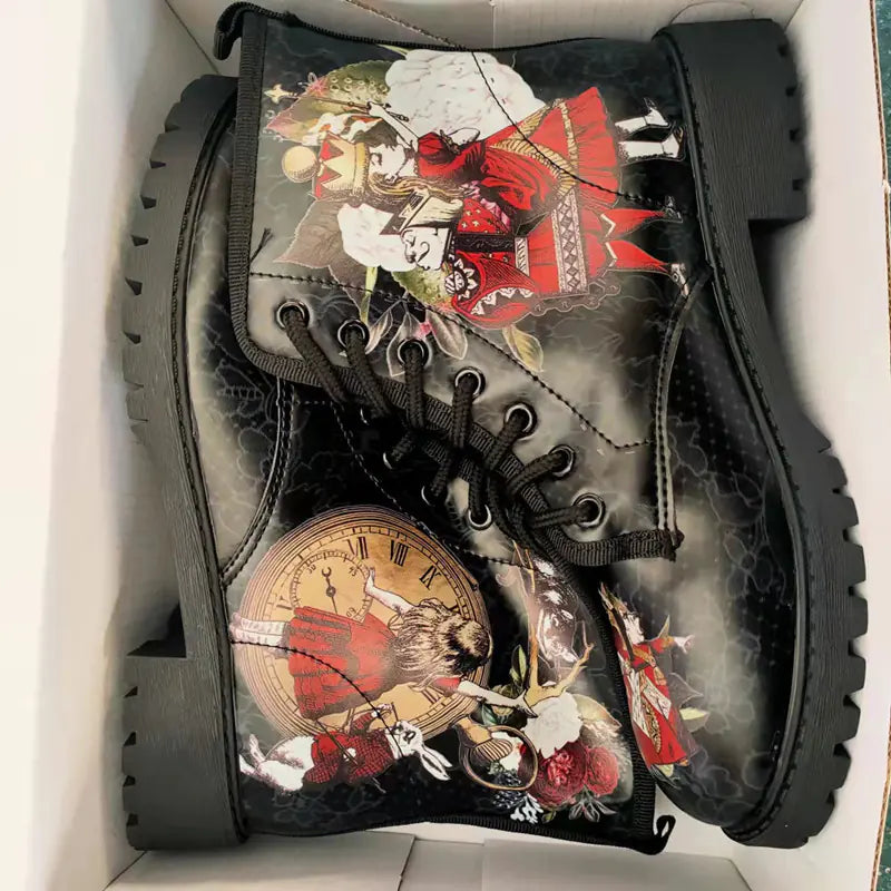 Botas estampadas de corte bajo, elegantes y duraderas
