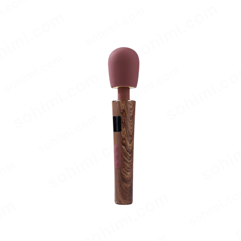 JUPITER|Wood-textured Cordless Rechargeable Handheld Wand Massager