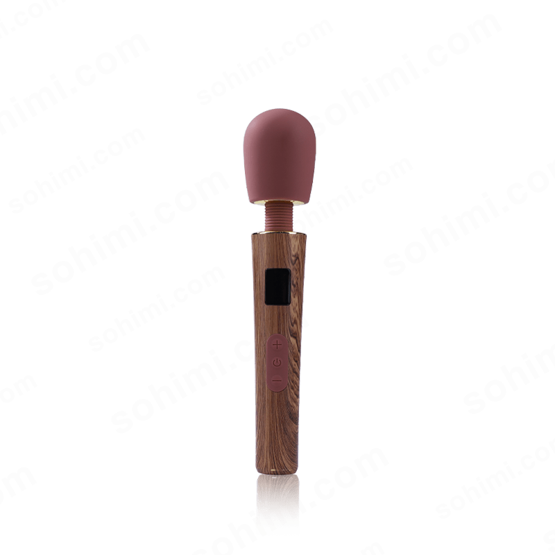 JUPITER|Wood-textured Cordless Rechargeable Handheld Wand Massager