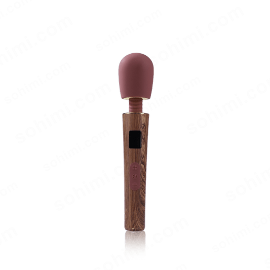 JUPITER|Masajeador de mano inalámbrico recargable con textura de madera