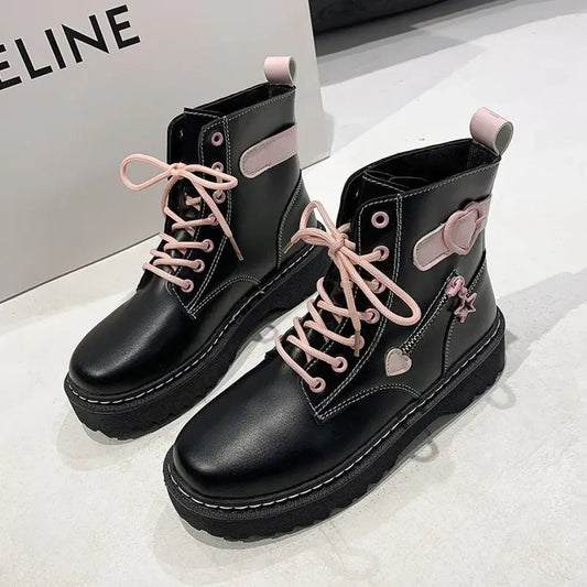 Botas de plataforma Kawaii