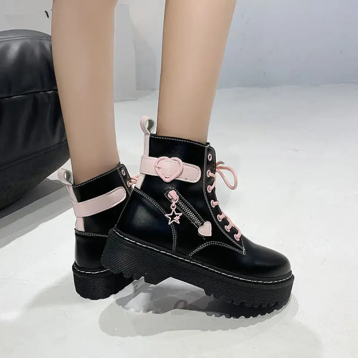 Botas de plataforma Kawaii