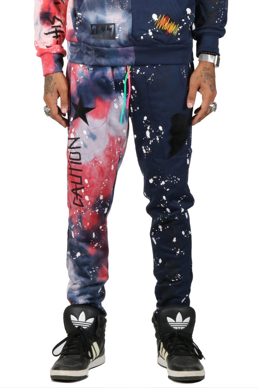 Pantalones deportivos con estampado tie-dye GARNET