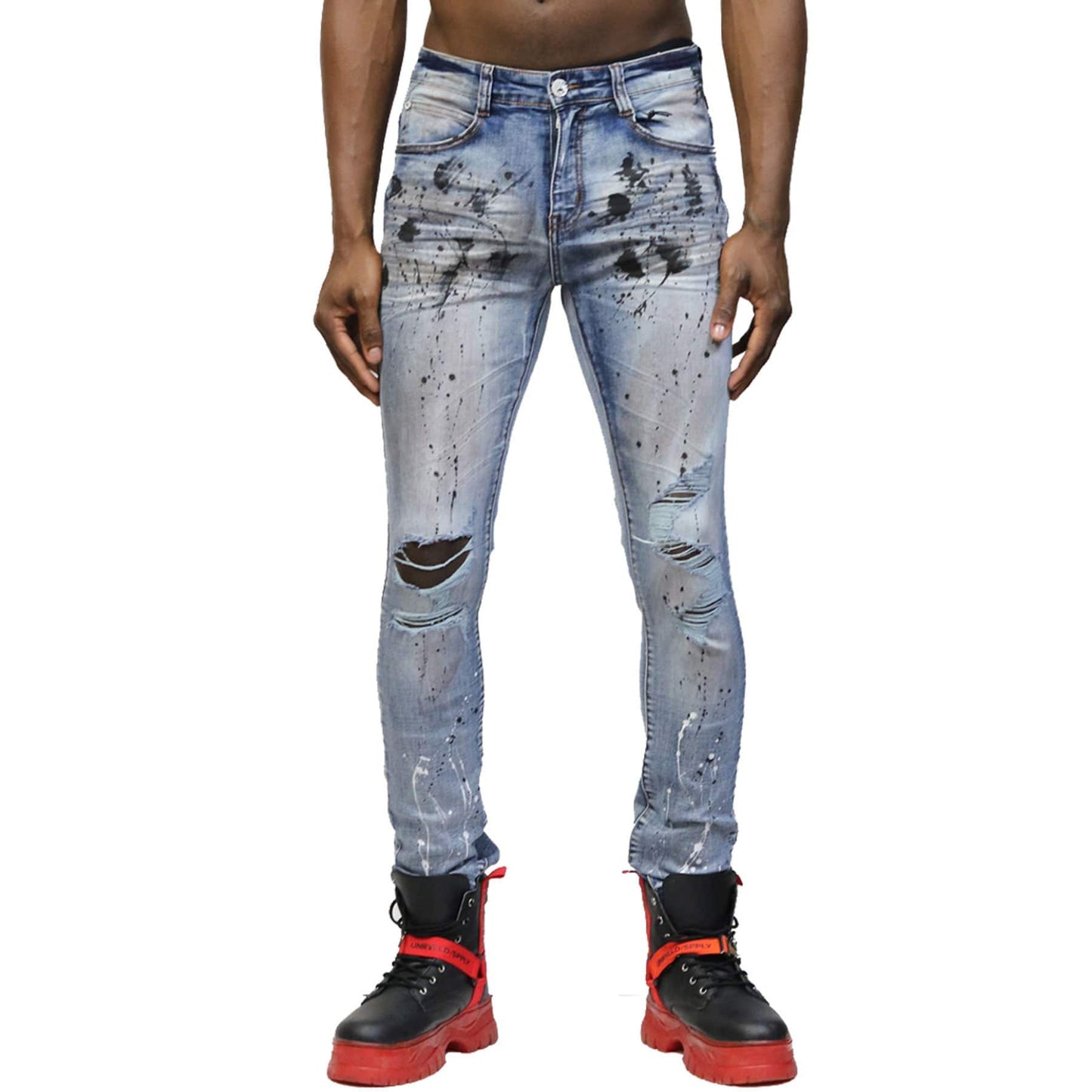 Pantalones vaqueros ajustados lavados Dove
