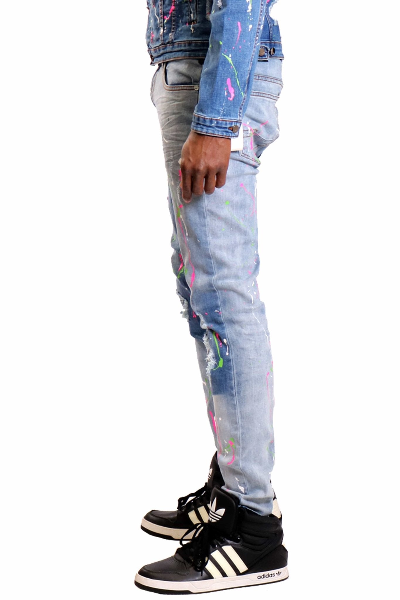 Pantalones vaqueros ajustados lavados nuevos Lava
