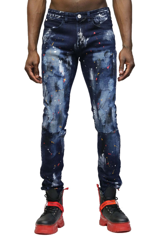 Nuevos pantalones vaqueros ajustados lavados Peppertone