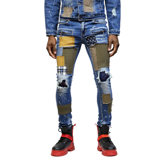 Pantalones vaqueros ajustados lavados premium de Rapose