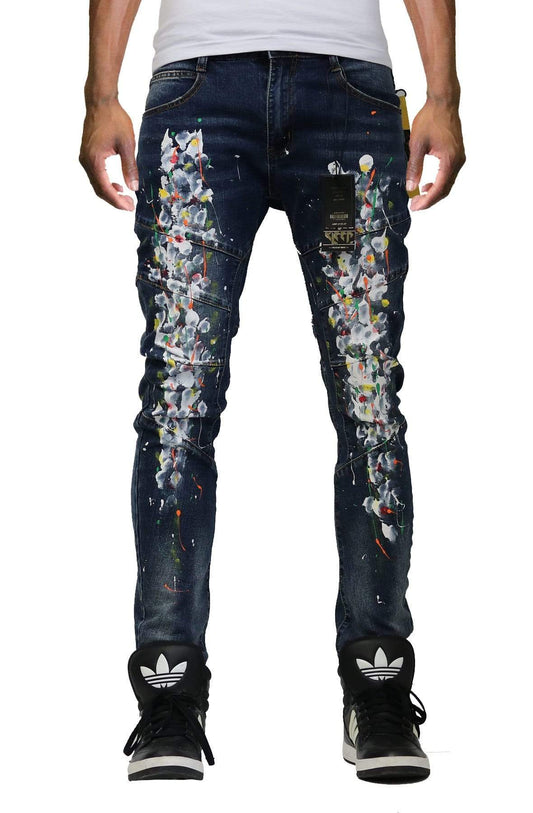 Pantalones vaqueros ajustados lavados ROBIN