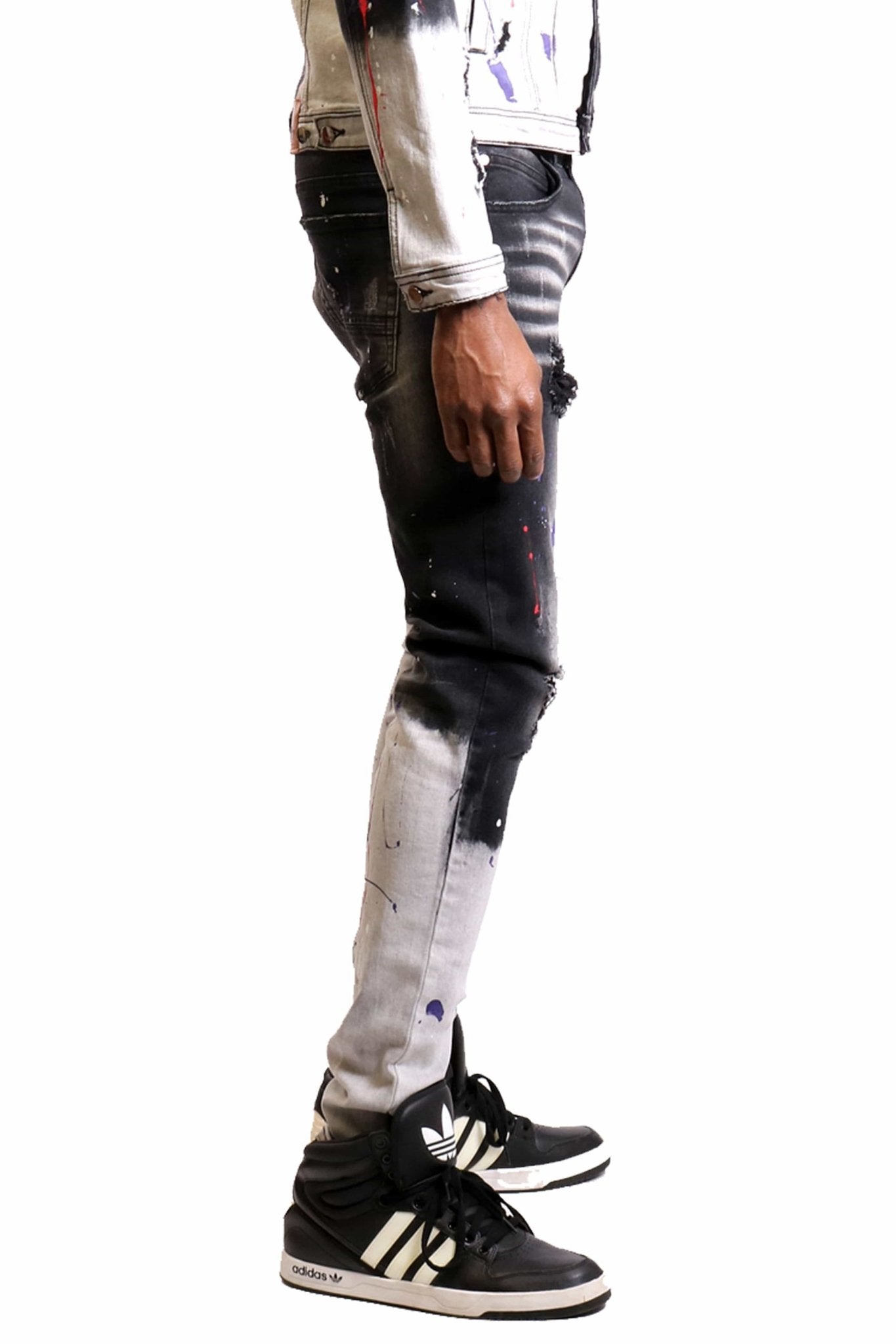 Pantalones vaqueros ajustados lavados Russel