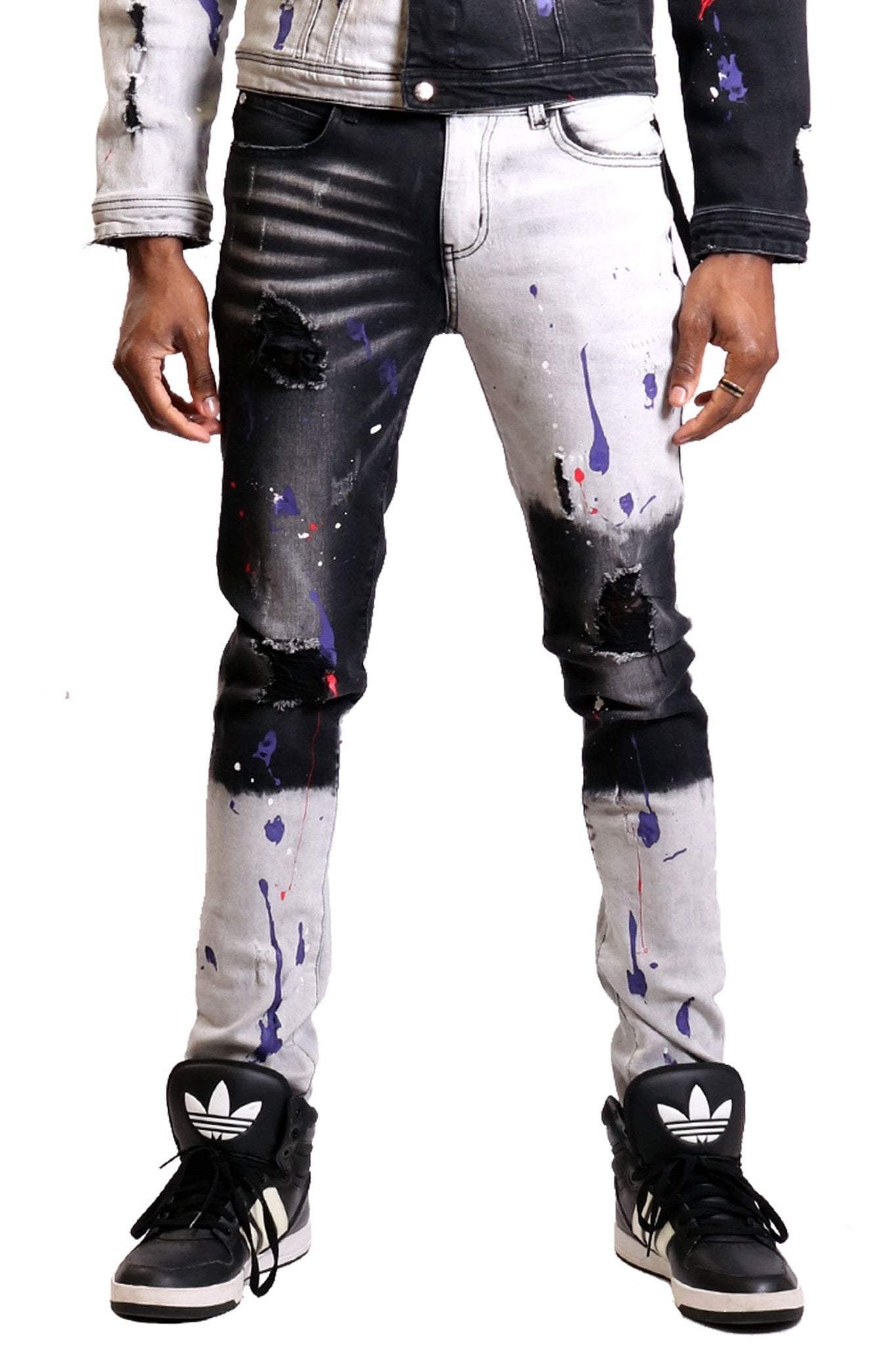 Pantalones vaqueros ajustados lavados Russel