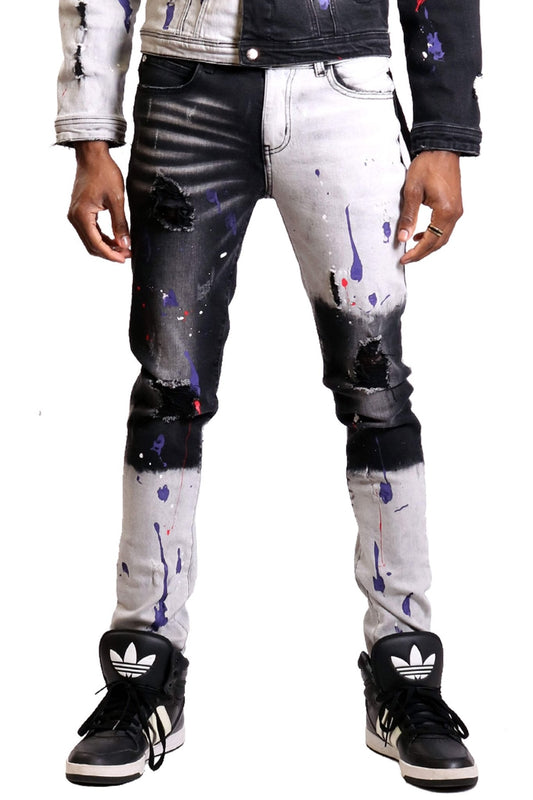 Pantalones vaqueros ajustados lavados Russel