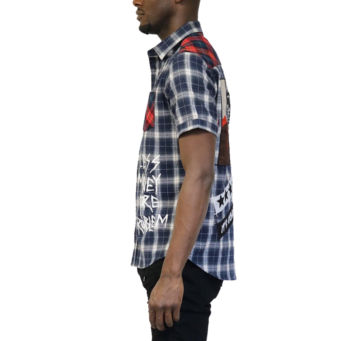 Camisa de manga corta con botones premium para hombre CAPUT
