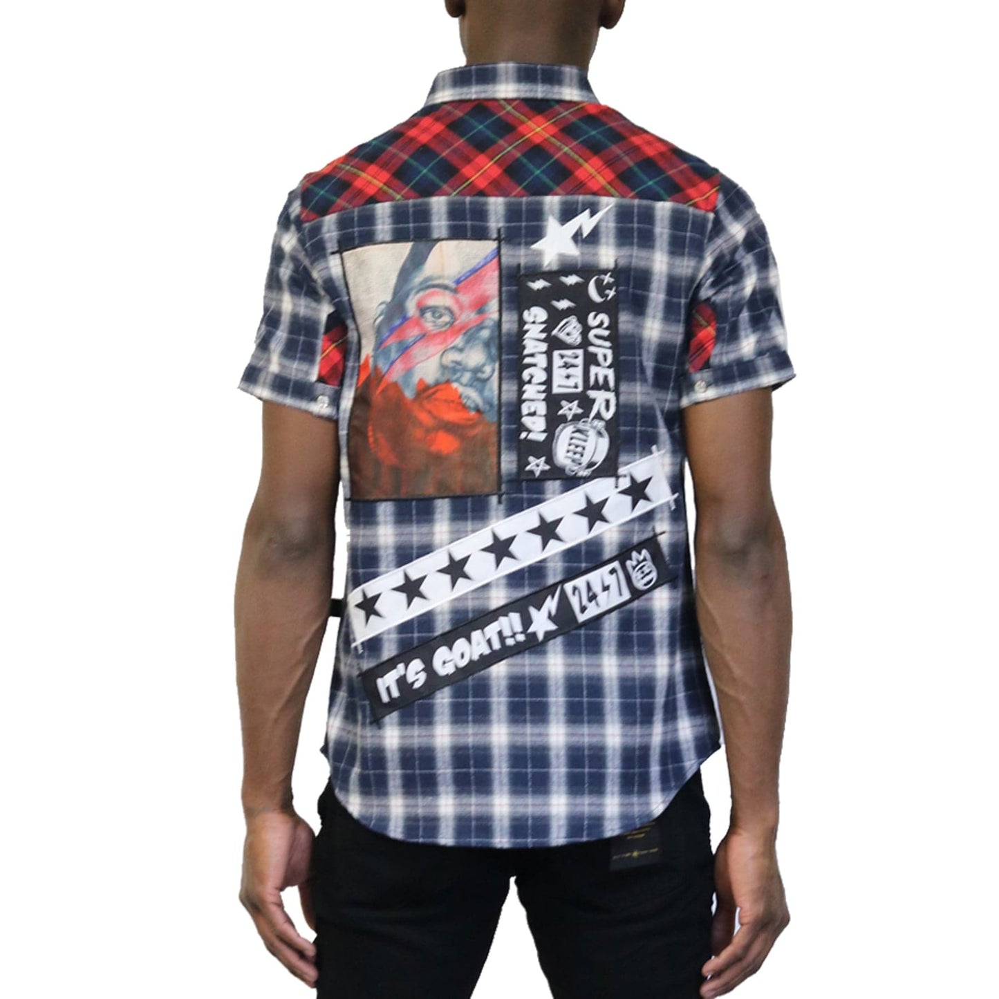 Camisa de manga corta con botones premium para hombre CAPUT