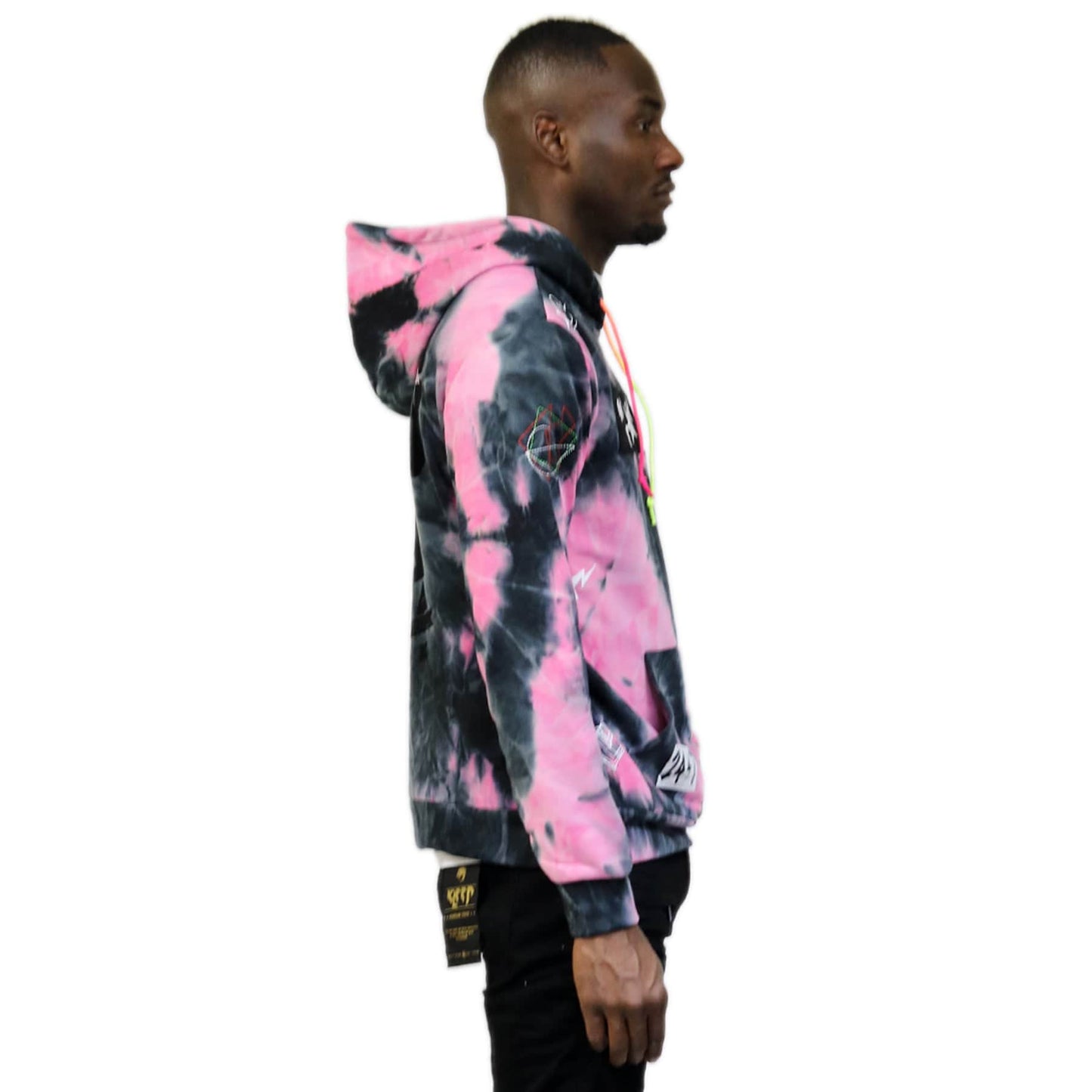 Sudadera con capucha Merlot Premium Tiedye