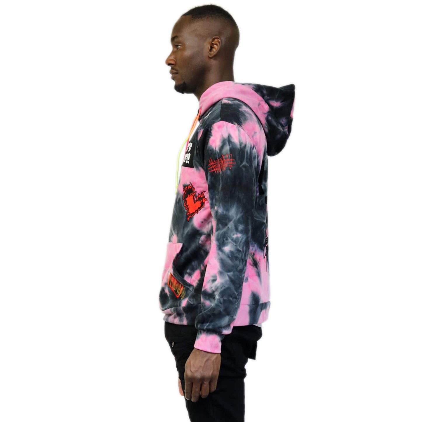 Sudadera con capucha Merlot Premium Tiedye