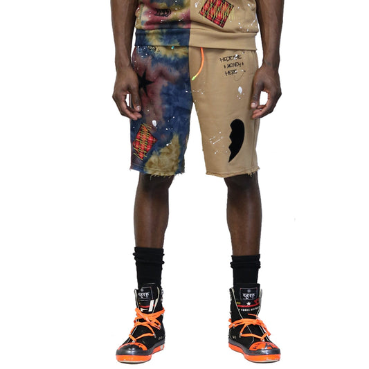 Pantalones cortos deportivos con estampado tie-dye de RONA