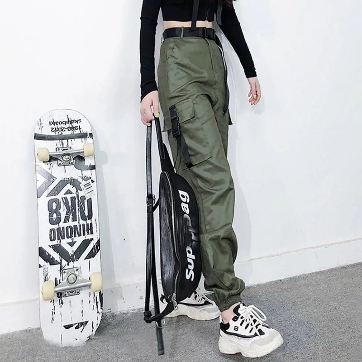 Pantalones cargo coreanos casuales