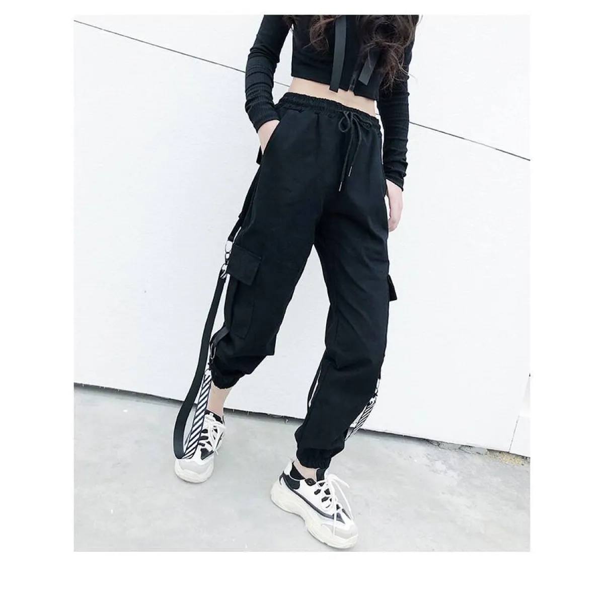 Pantalones cargo coreanos casuales
