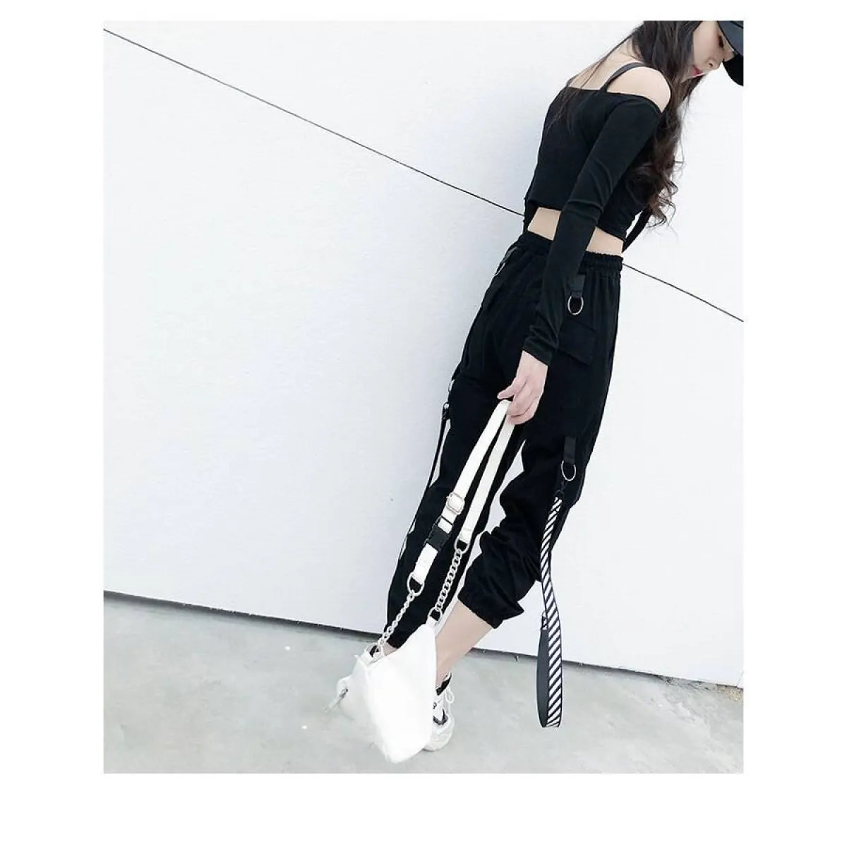 Pantalones cargo coreanos casuales