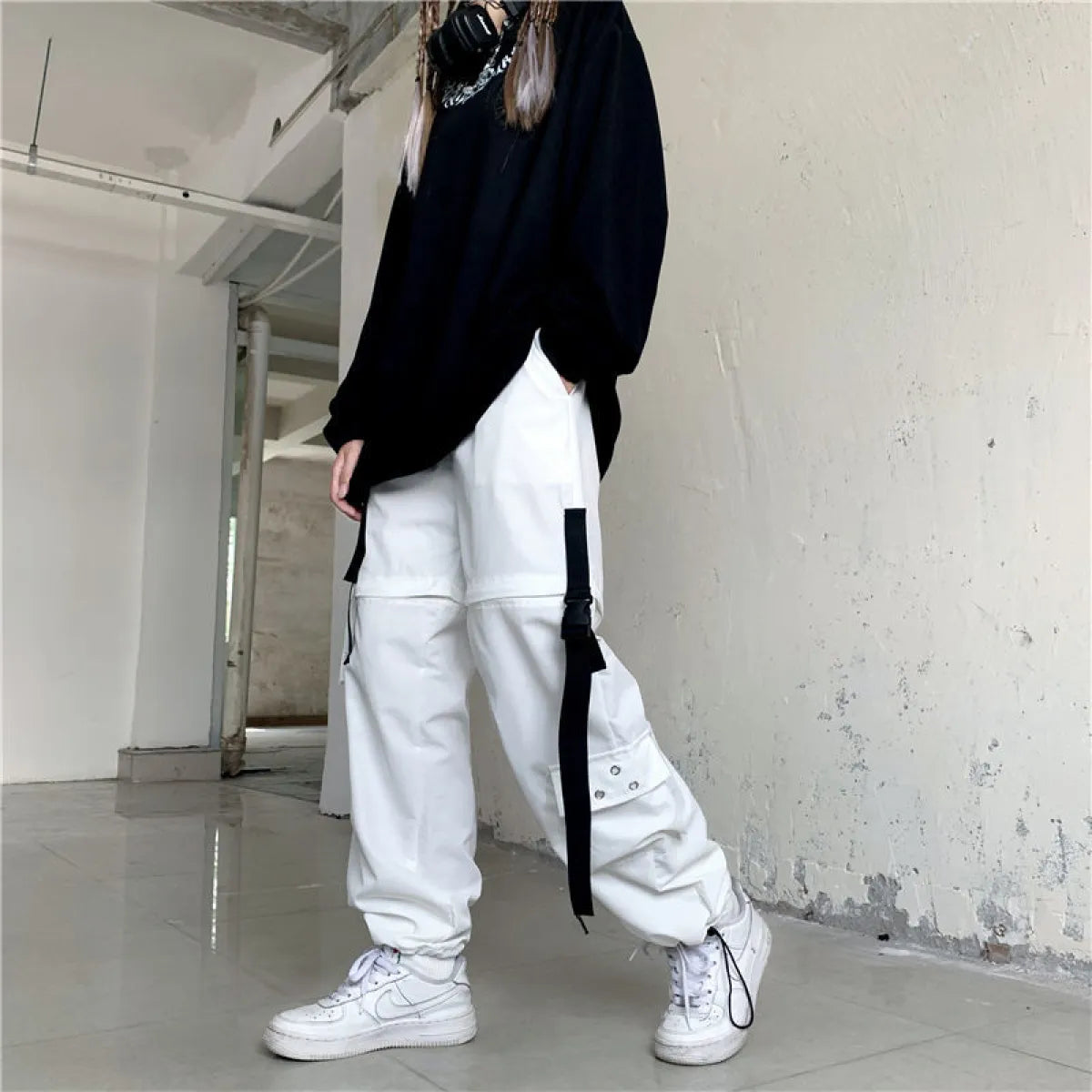 Pantalones cargo de tecnología coreana