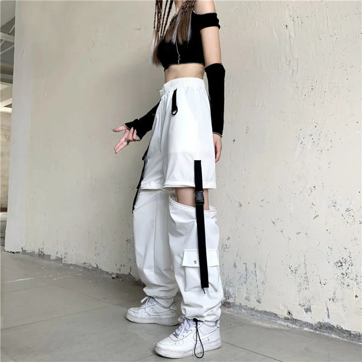 Pantalones cargo de tecnología coreana