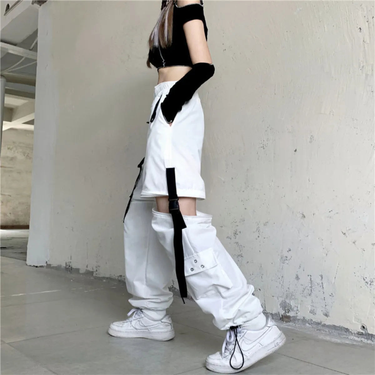 Pantalones cargo de tecnología coreana