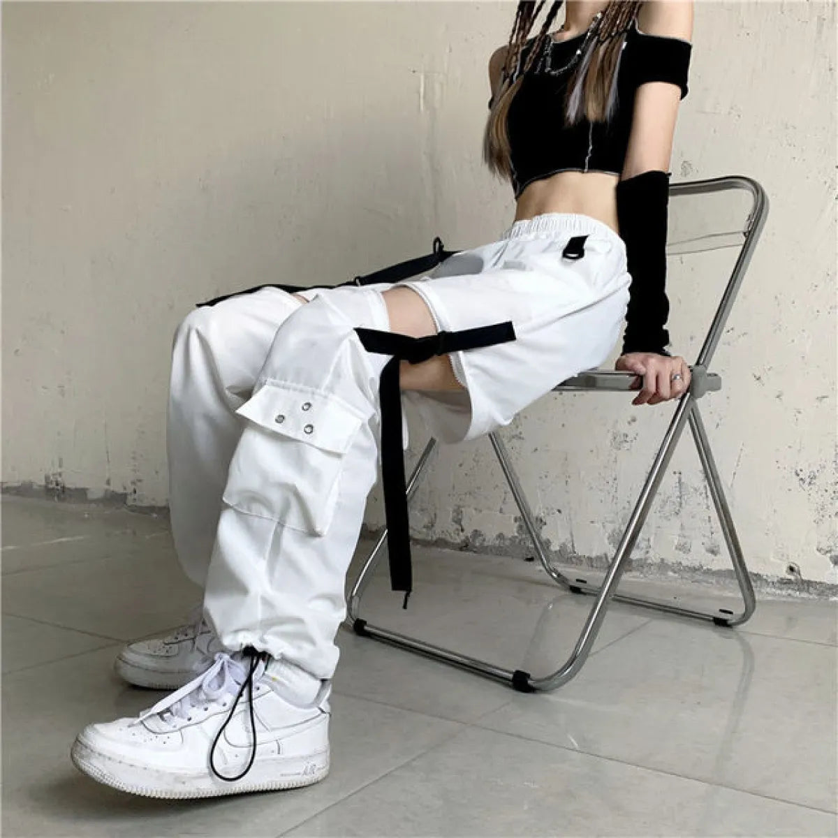 Pantalones cargo de tecnología coreana