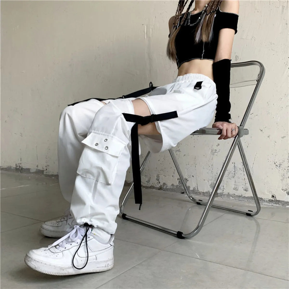 Pantalones cargo de tecnología coreana