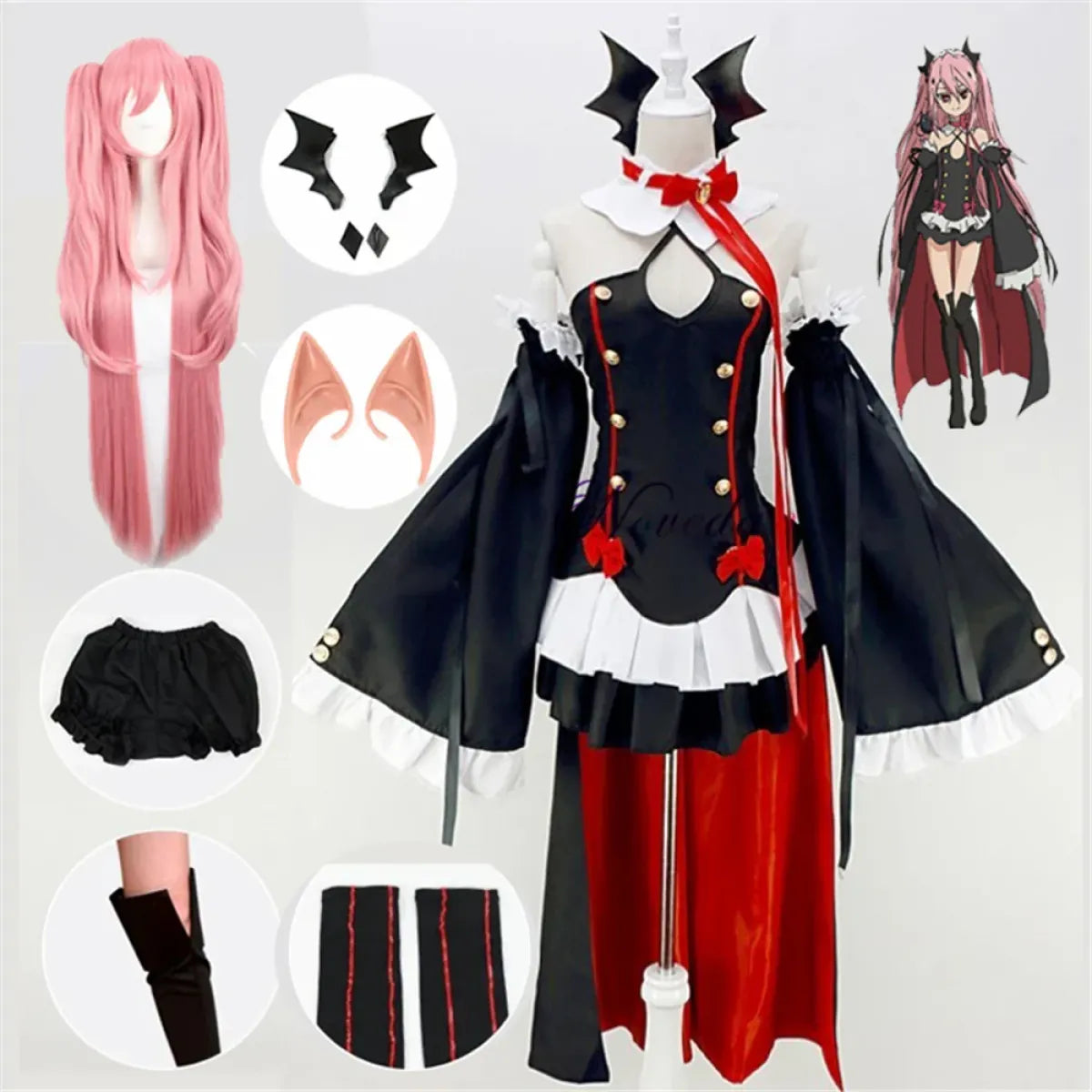 Disfraz de Cosplay de Krul Tepes