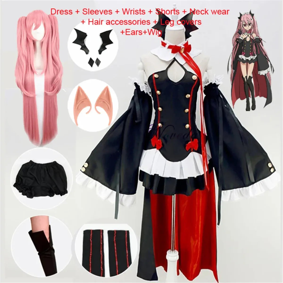 Disfraz de Cosplay de Krul Tepes