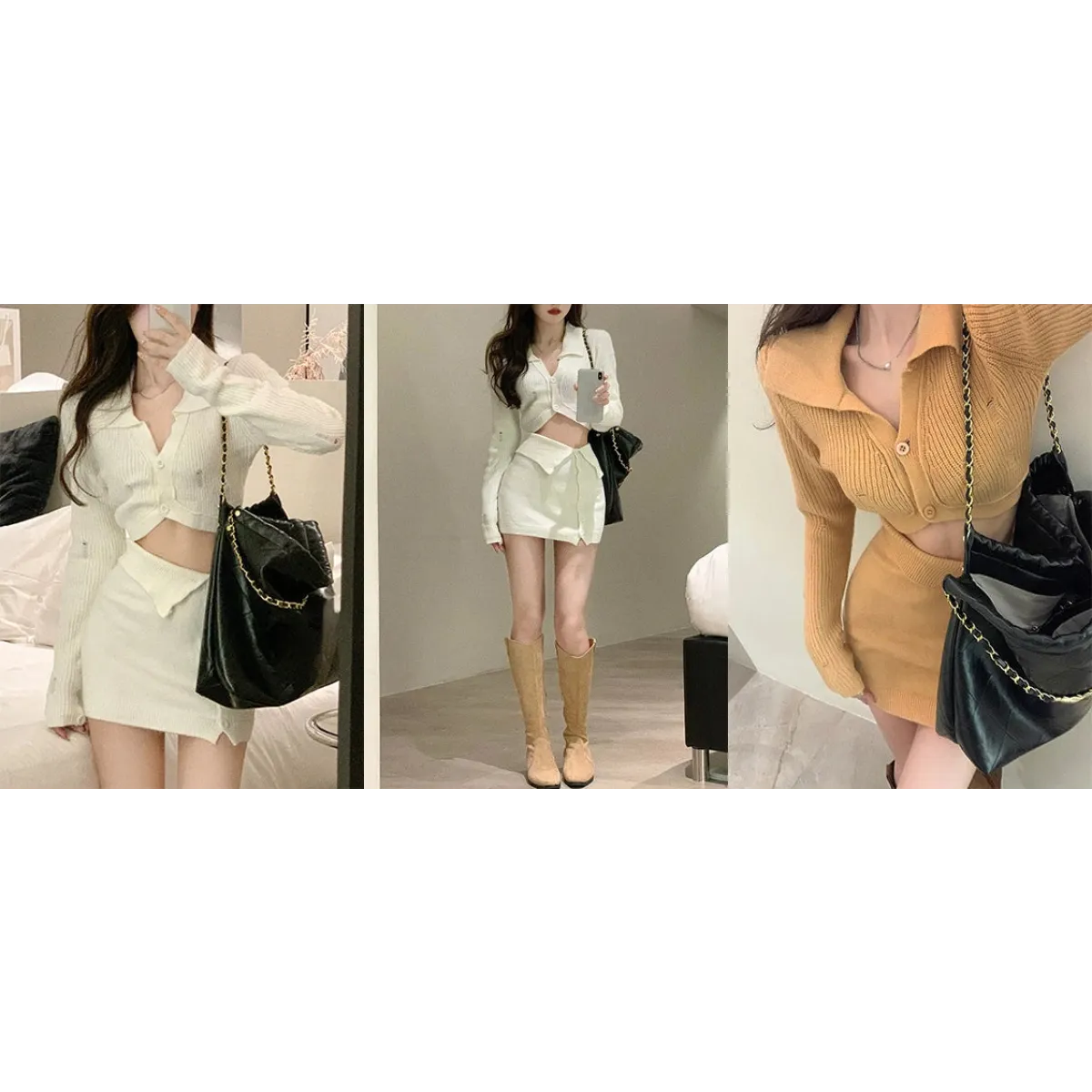 Vestido de punto de encaje estilo Mori Girl