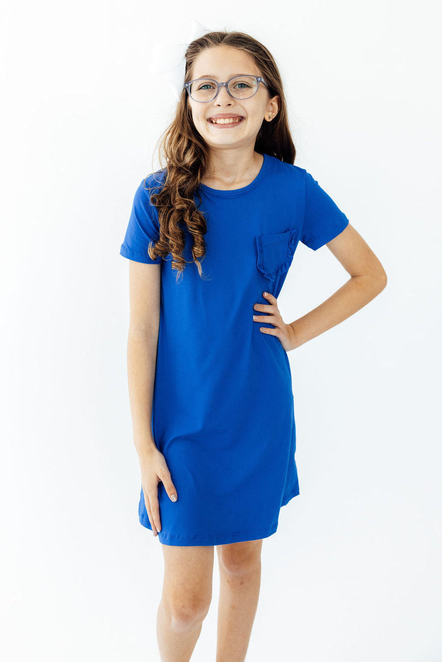 Royal Blue T-Shirt Dress