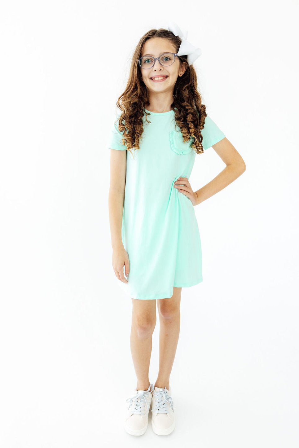 Pastel Green T-Shirt Dress