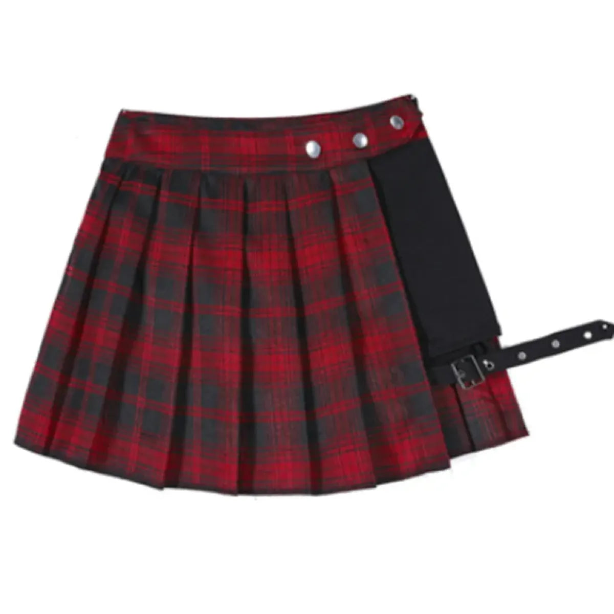 Minifalda gótica plisada – Pantalones cortos de cosplay punk de cintura alta