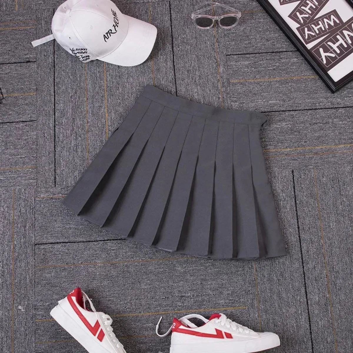 Minifalda plisada de cuadros estilo Harajuku Preppy – Estilo escolar Kawaii