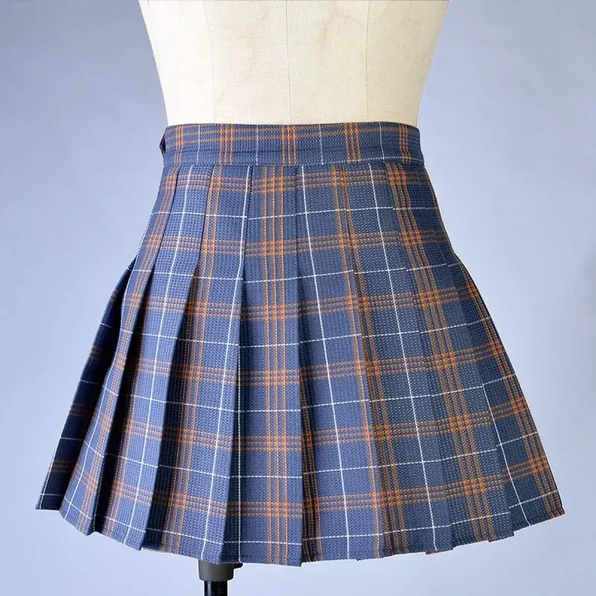 Minifalda plisada de cuadros estilo Harajuku Preppy – Estilo escolar Kawaii