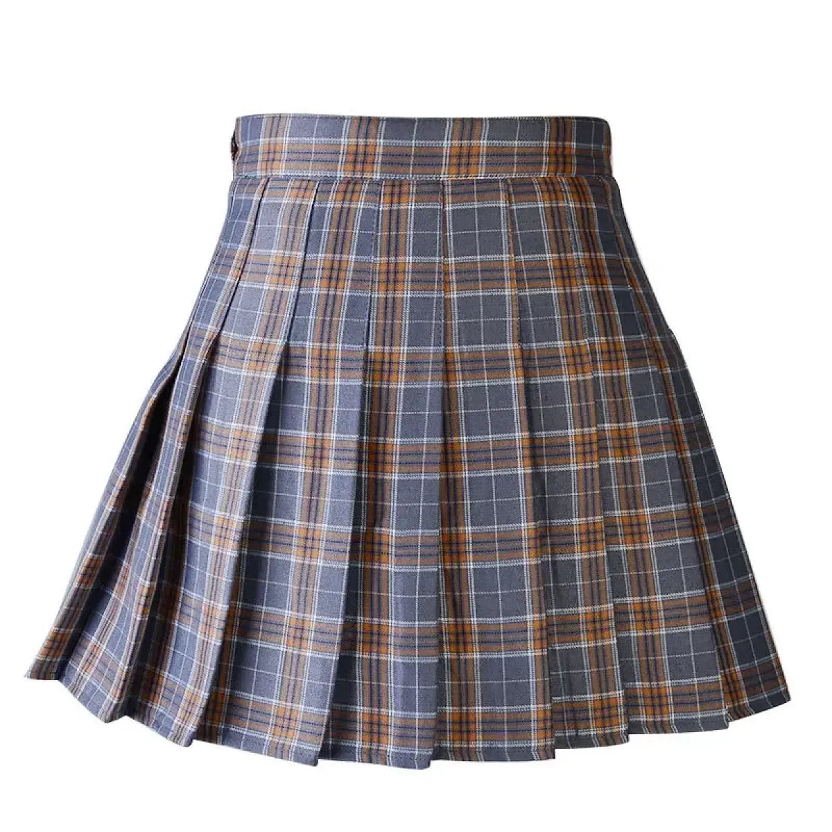 Minifalda plisada de cuadros estilo Harajuku Preppy – Estilo escolar Kawaii