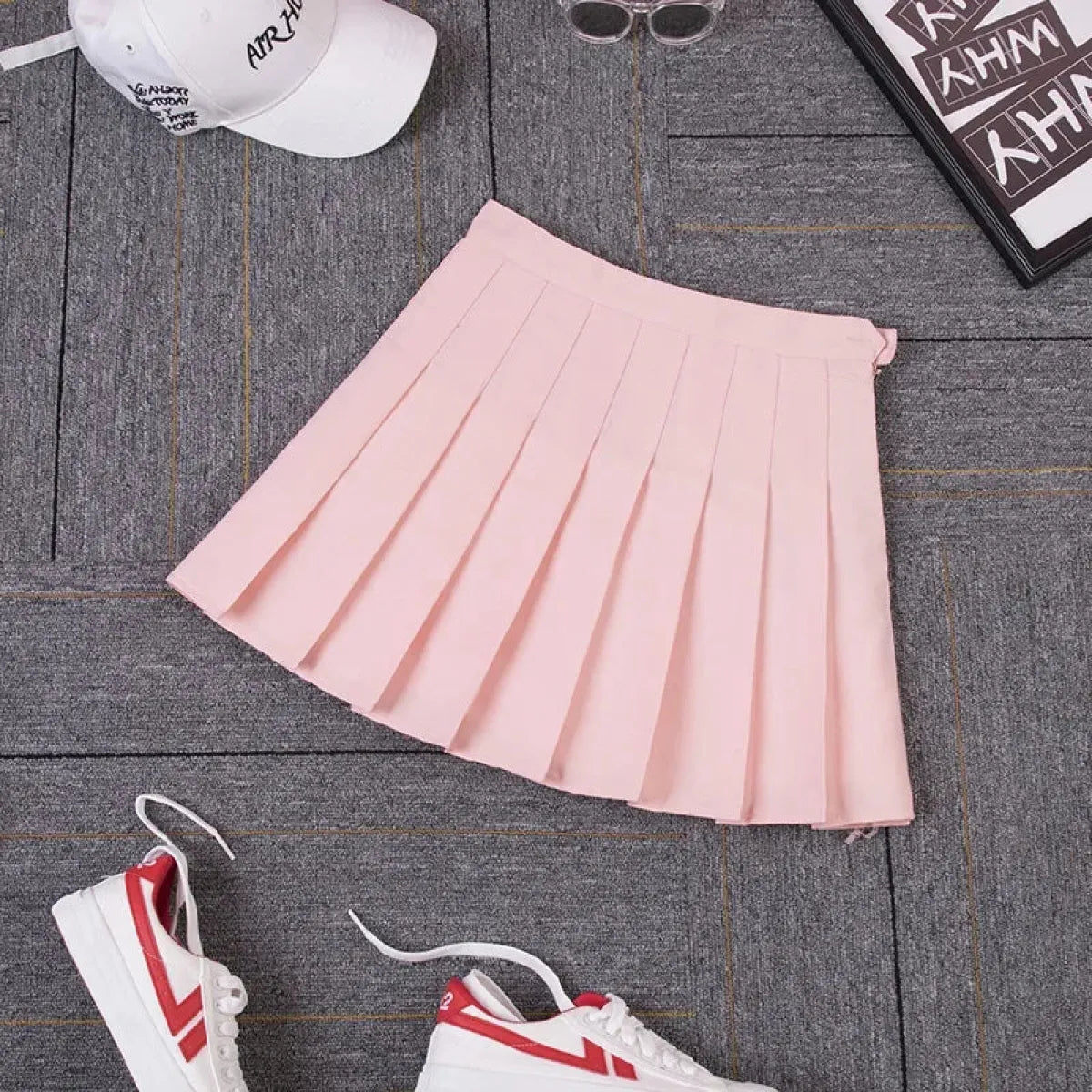 Minifalda plisada de cuadros estilo Harajuku Preppy – Estilo escolar Kawaii