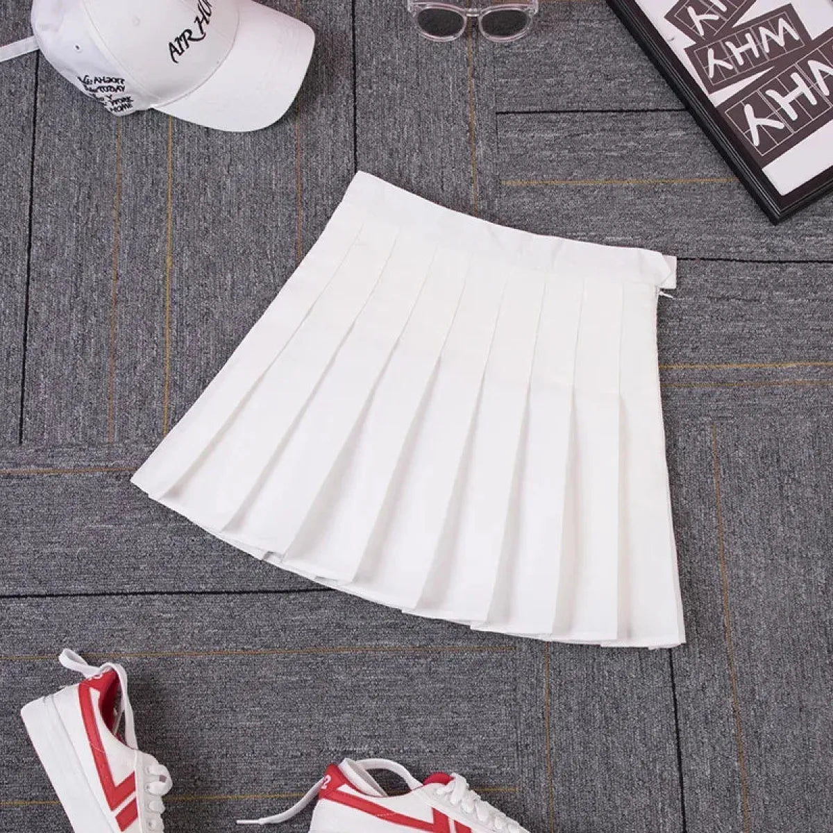 Minifalda plisada de cuadros estilo Harajuku Preppy – Estilo escolar Kawaii