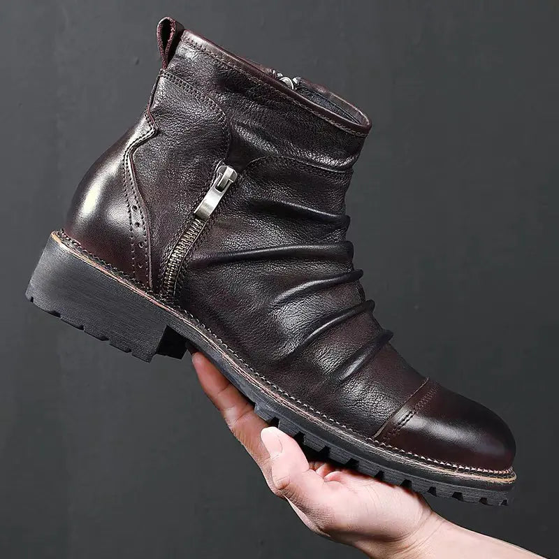 Botas altas de vaquero Martin de cuero