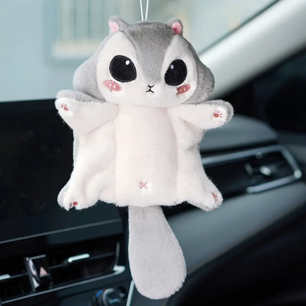 Llavero de peluche de ardilla Kawaii