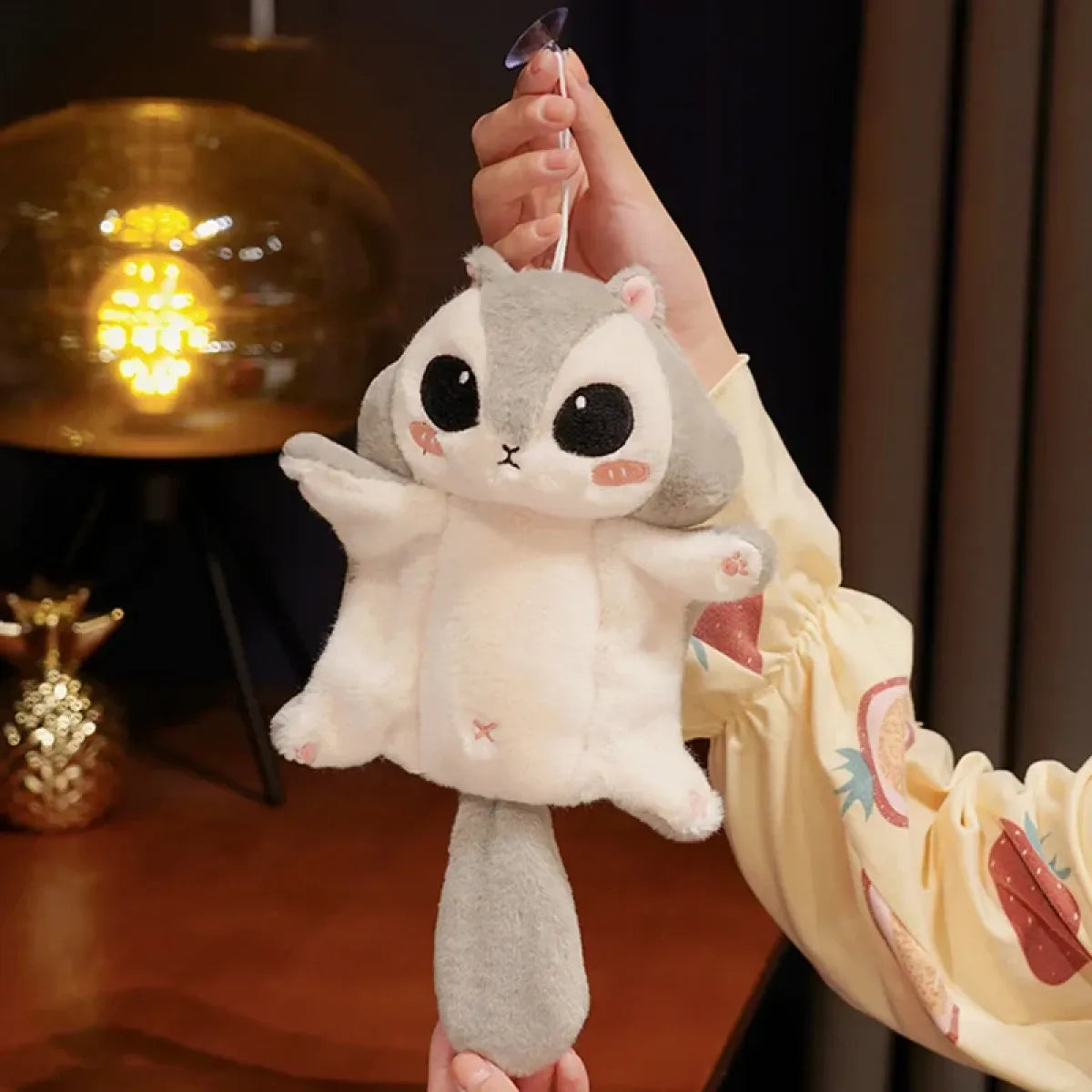 Llavero de peluche de ardilla Kawaii