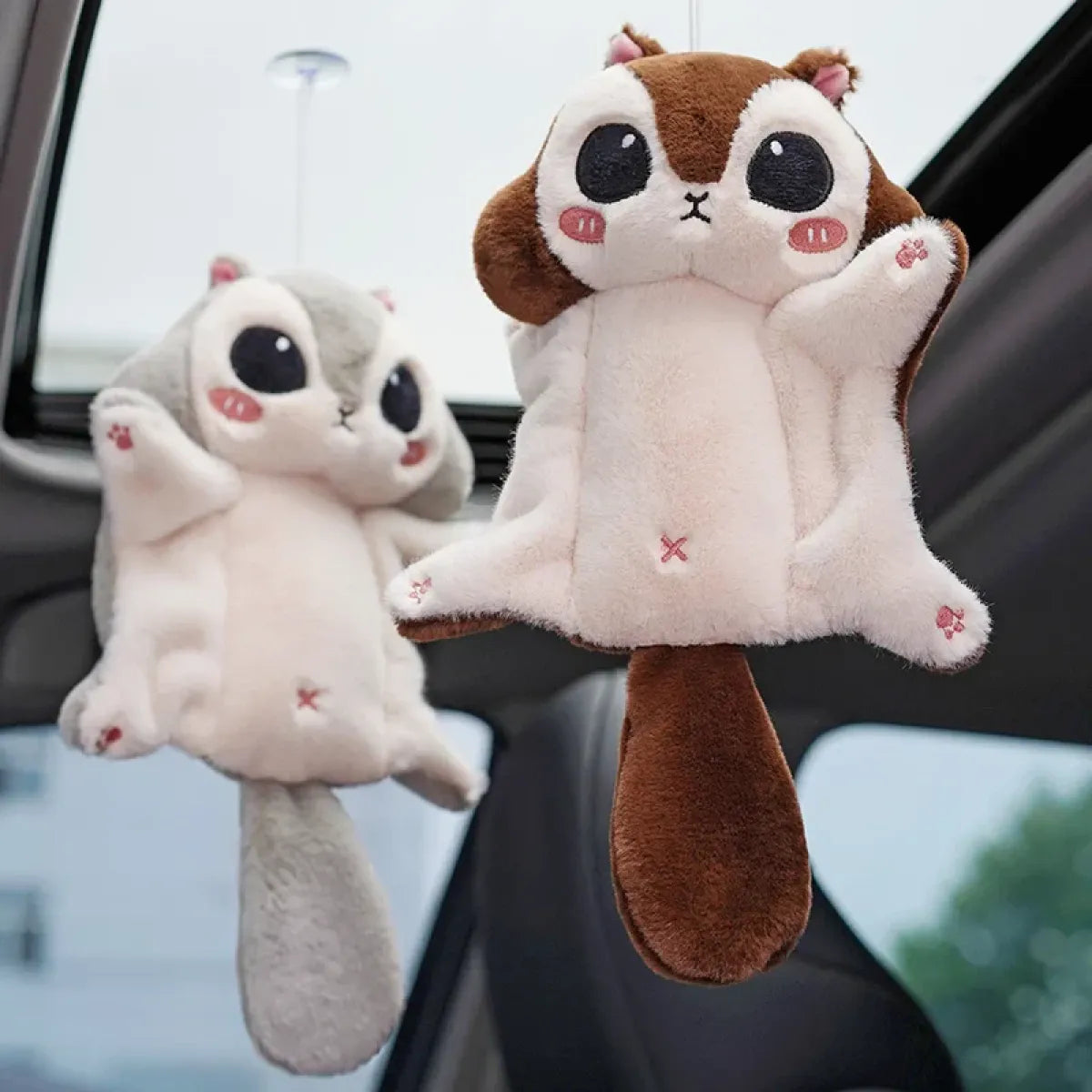 Llavero de peluche de ardilla Kawaii