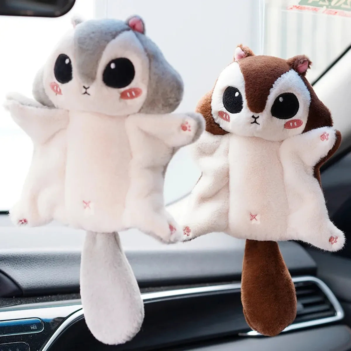 Llavero de peluche de ardilla Kawaii