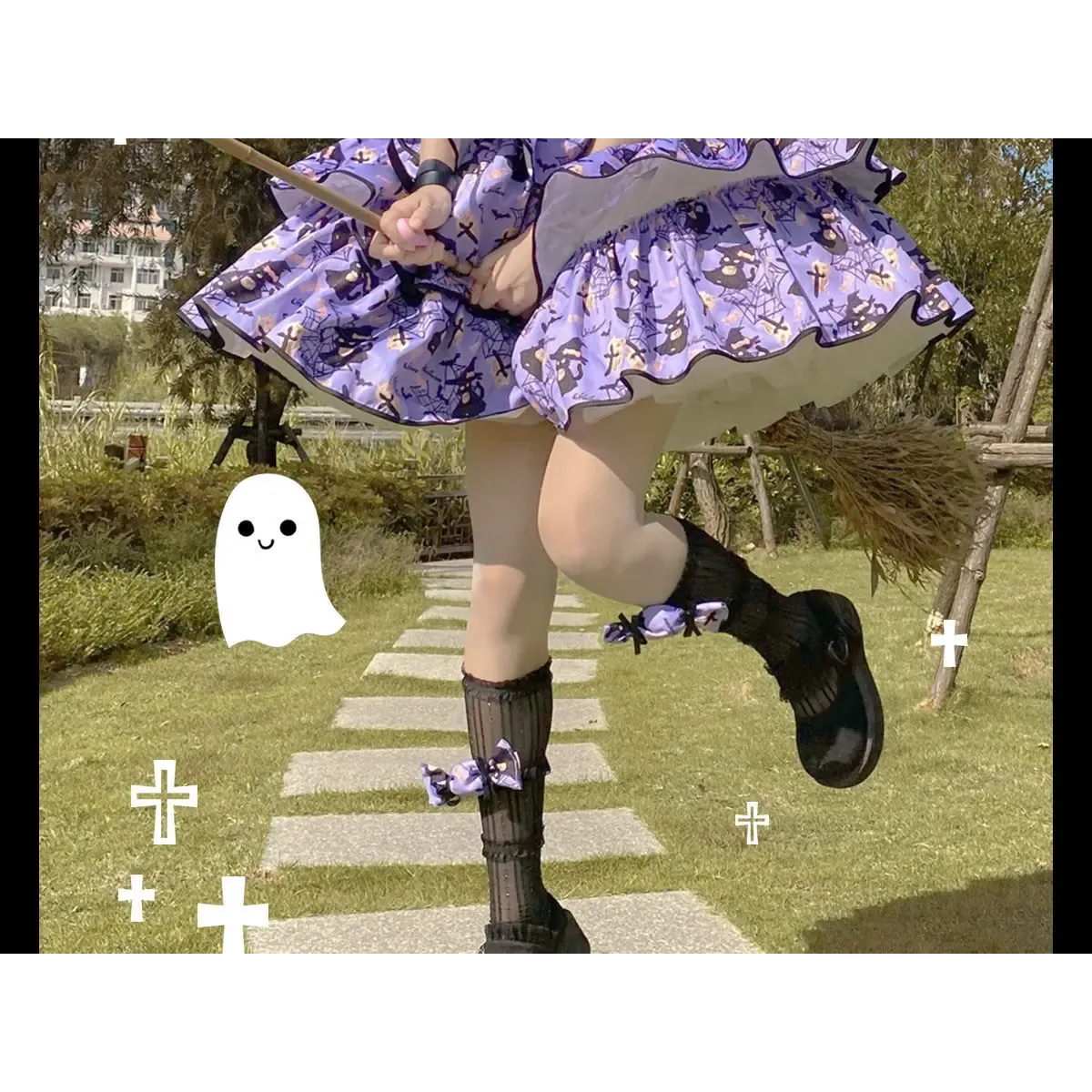Vestido dulce Lolita con lazo y volantes