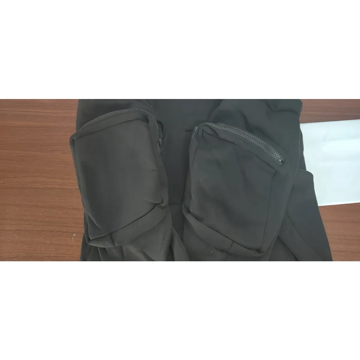 Sudadera con capucha de cuello alto Techwear
