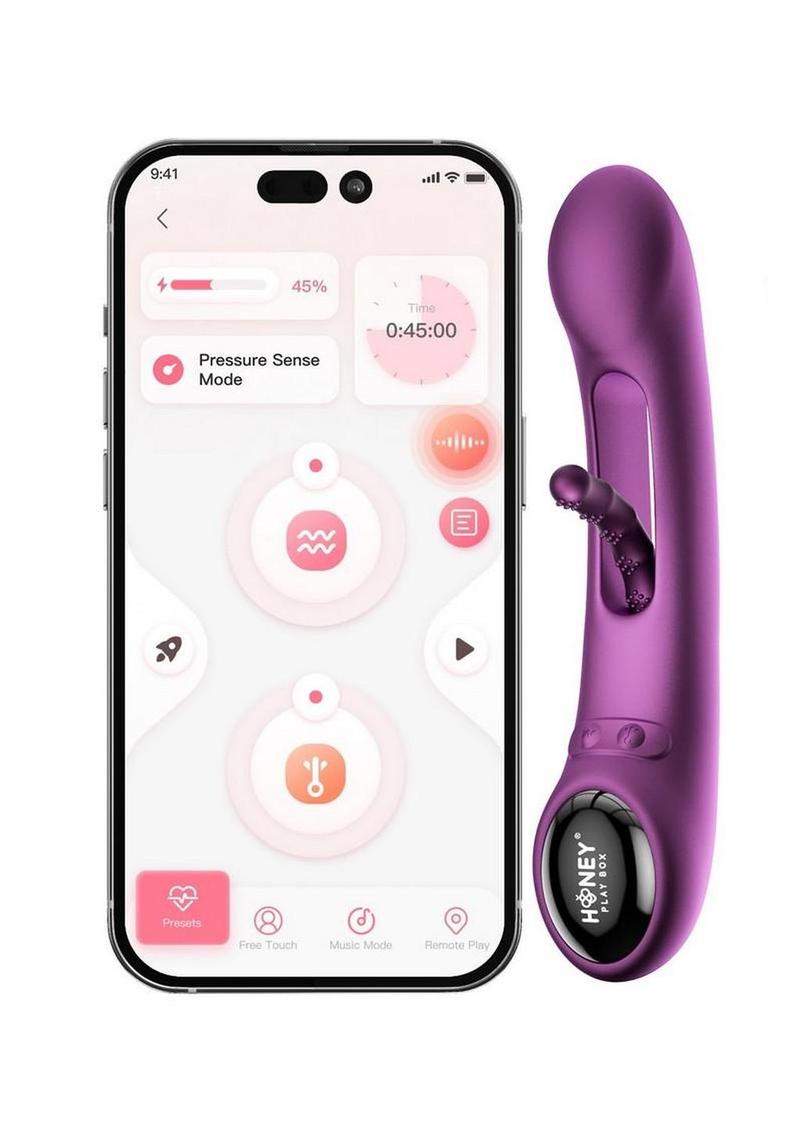 Vibrador de punto G con detección de presión controlado por la aplicación Tempo